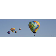 Balloon Fiesta Hot Air Balloons Framed Archival Print