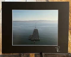 The Far End Of The Berkeley Pier Looking East Matted Fine Art Photographic Print
