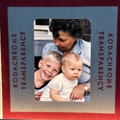 Lot Of 40 1950’s Red Border Kodachrome Military Family Summer 35mm Color Slides