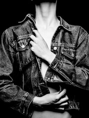 Jean Jacket B&W art photograph