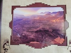 Sunstreak Lipan Point Grand Canyon Signed James Thompson Photo Framed Matted Art