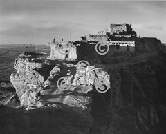 Book Plate Ansel Adams B/W 7.25 x 9.5″ Sunrise, Old Walpi Pueblo, AZ 1942