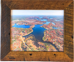 Spring & Peshtigo, Legend Lake, Menominee Co Wisc. Aerial Photo. Frame Optional