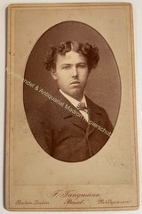 orig. CDV photo photograph man gentleman fashion picture old around 1885 Jungmann Basel
