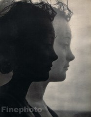 1931 Original Surreal Female Woman Portrait JEAN MORAL France Photo Art 16X20