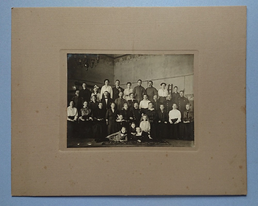 Old Picture Family Photo Golden Wedding Quellmalz Munich 23.11.1919