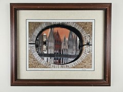 Illegibly Signed Limited Edition 35mm Art Photograph 23.25×19.25 Framed, Europe