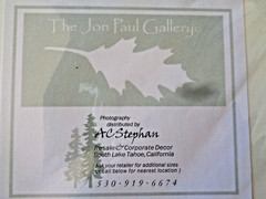 Jon Paul Signed Landscape Photograph Lake Tahoe 4 X 6 Print Ready In 8 X 10 Mats