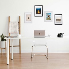 6×8 Picture Frame Black 2 Pack 6 x 8 Wall Gallery Poster Photo Art Print Wood…