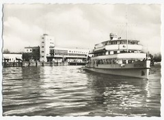 Friedrichhafen am Bodensee – Dampfer M.S. Austria Schiff – Altes Foto 1960