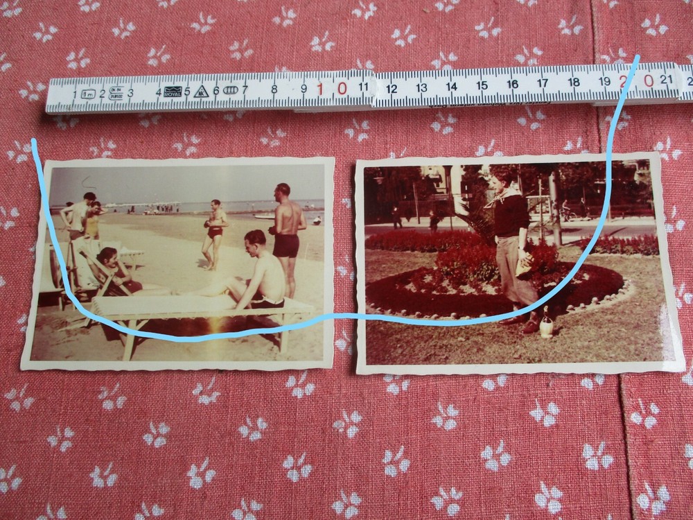 2x Farbfoto Agfa ca 1940 Usedom 10×7 cm Original top selten