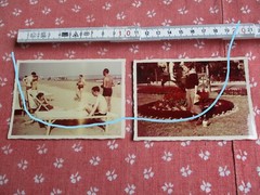 2x Farbfoto Agfa ca 1940 Usedom 10×7 cm Original top selten