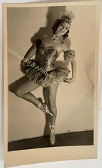 orig. Photo postcard dancer dance woman lady girl around 1940 ballet pretty beautiful