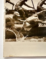 ALFRED EISENSTAEDT Orig. 1950s Photo «Rowing Tribes Unloading Cocoa, Ghana»