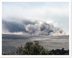 2018 Kilauea Volcano Summit Explosion Ash Plumes Silver Halide Photo