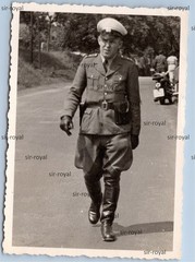 Policeman 1959 in Werl – 1950s – Photo 6x9cm