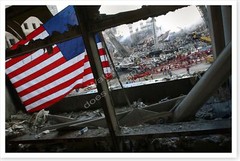 Silver Halide Photo Flag At World Trade Center 9/11 September 11th Ground Zero