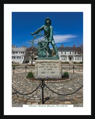 Fishermen’s Memorial in Gloucester, MA 16×20 Framed and Matted Photograph Print