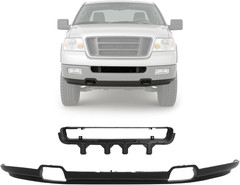 Front Bumper Lower Valance+Center Grille Trim Compatible with 2004 2005 Ford F-1