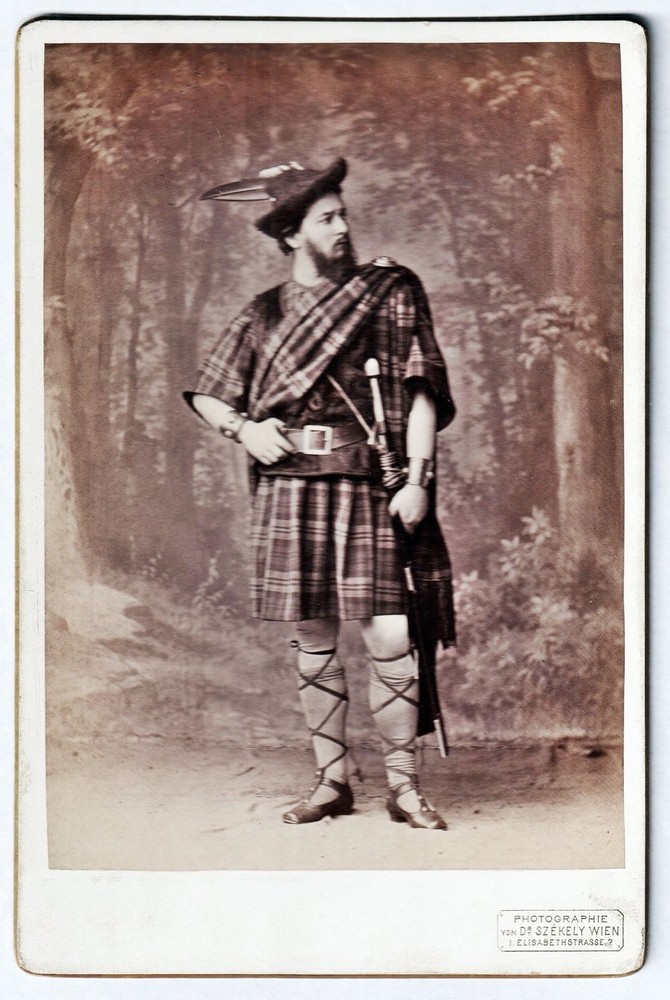 Friedrich Krastel Actor Vienna Macbeth Shakespeare Portrait Photo 1875