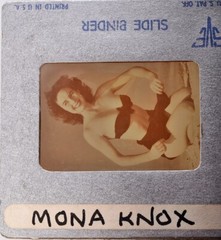 Original Film Slide Star Pinup Mona Knox by Legend Peter James Samerjan