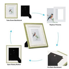 8×10 Picture Frame Photo Frame, Made of Pine Wood with Real Glass, Display Pi…