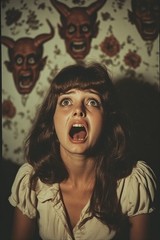 5 ~ 4X6 Glossy HORROR Fine Art ‘ SCREAM QUEEN ‘ Photo FANTASY Set ! 211359085