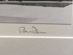 BRUCE BLUM SIGNED B&W Photo Print (16″X 20″)-«Fishing «