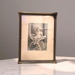 Antique Picture Sepia STUDIO PORTRAIT VICTORIAN Children/Girls 30x20cm