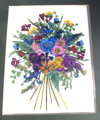 Original Fine Art Photography Still Life Flowers signed «Susan» Matted & Framed