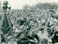 Günter Zint Castle Waldeck Folklore Festival 1964-69 Spectators Hippies Vintage XXL