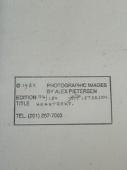 Abstract Photo Litho Matted & Framed ’82 Limit Edition 114/150 Alex Pietersen.