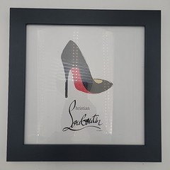 Christian Louboutin Red Bottom Framed Art New 12 x 12 Fairchild Paris