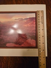 JAMES THOMSON SIGNED PRINT PHOTOGRAPH Clouds Over GRAND CANYON. 10″x 8″