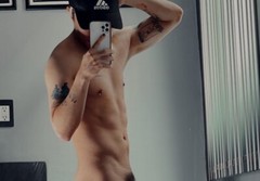 [Z154] Male Model Full View Showing Off Body To Viewer Fine Art Hunky Physique