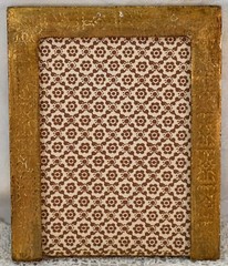 Antique Photo of Lovely Lady in Hand Made & painted Gilded Wood Frame