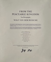 Wolf Von Dem Bussche – From The Peaceable Kingdom c.1971 (LHi01)