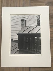 BRUCE BLUM SIGNED B&W Photo Print (10 «X 13») «Skylight & Clapboard «