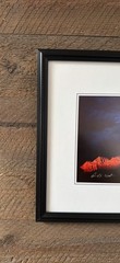Framed David West “Last Light – Zion National Park” Photo – Museum Glass (12×25)