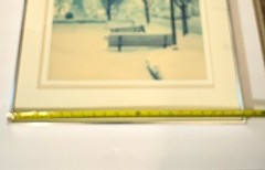 Armin Clobes Signed Fine Art Cityscape Winter Color Photograph Framed 22×18″