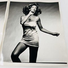 Original 1970’s Woman Modeling Mini Dress Portfolio Photo 8×10 Fashion Qty 2
