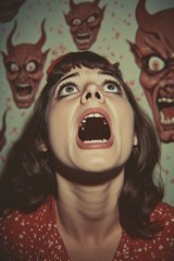 5 ~ 4X6 Glossy HORROR Fine Art ‘ SCREAM QUEEN ‘ Photo FANTASY Set ! 211359088