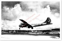 WWII Enola Gay Landing At Tinian After Hiroshima Drop Silver Halide Photo