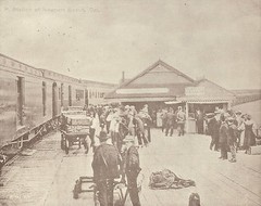 NEWPORT BEACH P Street TRAIN STATION Photo Print 959 11″ x 14″