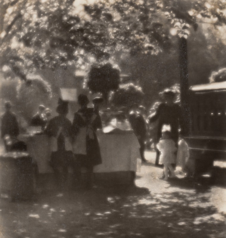1926/80 Original JOSEF SUDEK Silver Gelatin Photograph KOLIN ISLAND PICNIC Czech