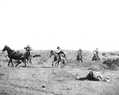 Cowboy Thrown From Horse 8″x10″ Print Western Erwin E. Smith Photograph wall art