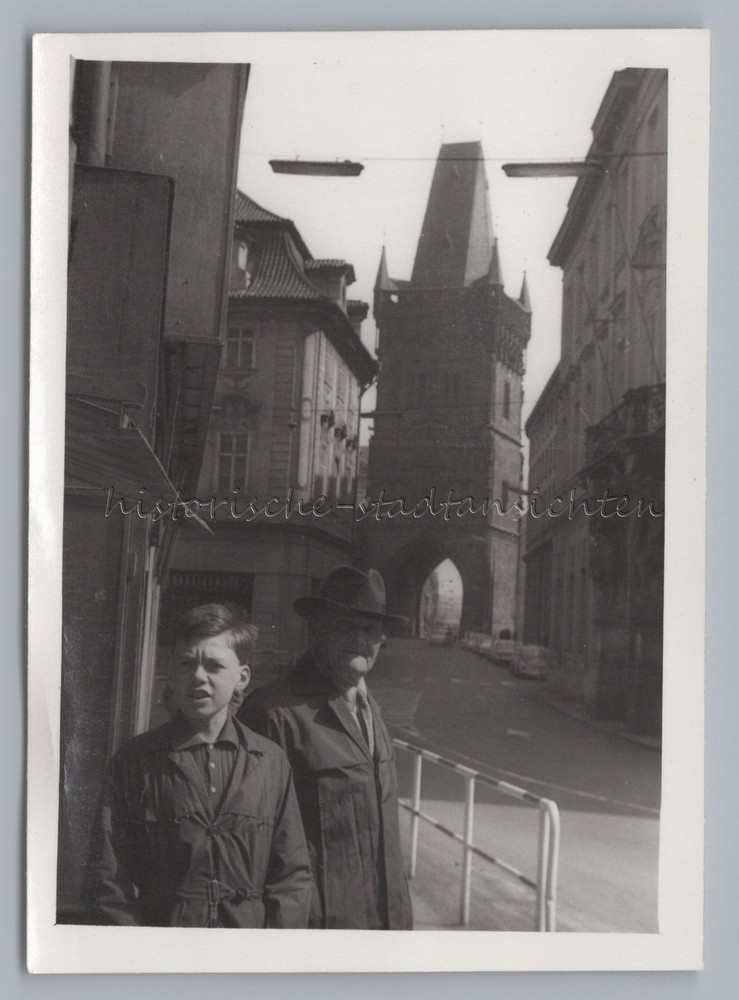 Prague Prague Czech Republic 1969 – City Gate – Old Photo 1960s