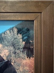 Vintage Crystal Mill Colorado Chromogenic Photograph Solid Wood Framed Large