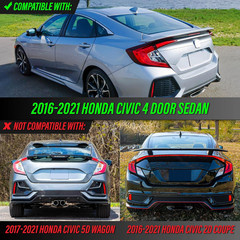 USR 16-21 FC1/FC2 Sedan Tail Light – Rear Tail Lamps 4Pc Set (Left + Right) Comp