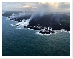 Kilauea Volcano New Lava Delta At Former Kapoho Bay 2018 Silver Halide Photo